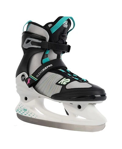 K2 Alexis Ice Pro White Grey Teal Womens Skates