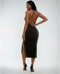 Bebe Gold Bar Detail Dress