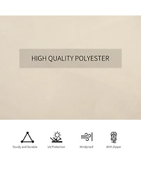 Outsunny 9.84' x 13.1' Gazebo Sidewall Set with Hooks/C-Rings