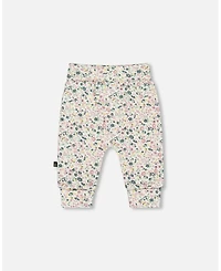 Deux par Baby Girl Cotton Evolutive Pant Off-White Floral