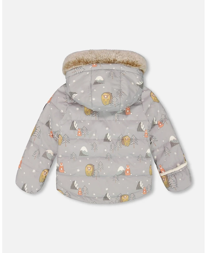 Deux par Baby Boy Two-Piece Snug Snowsuit Gray - Baby|Toddler