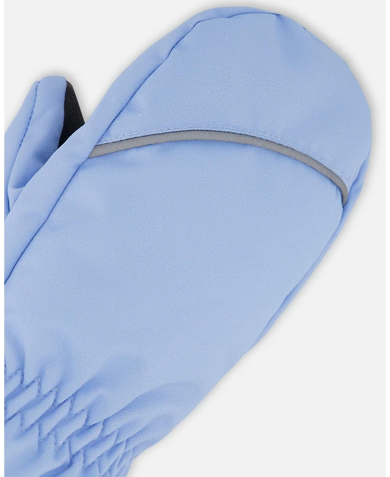 Deux par Deux Baby Girls Winter Mittens Play Light Blue