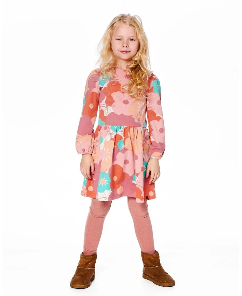 Deux par Baby Girl Super Soft Ribbed Leggings Dusty Pink