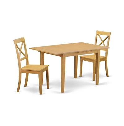 East West Furniture Dining Room Set Oak