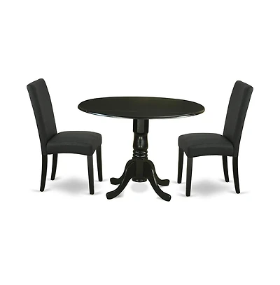East West Furniture Dining Room Set Black