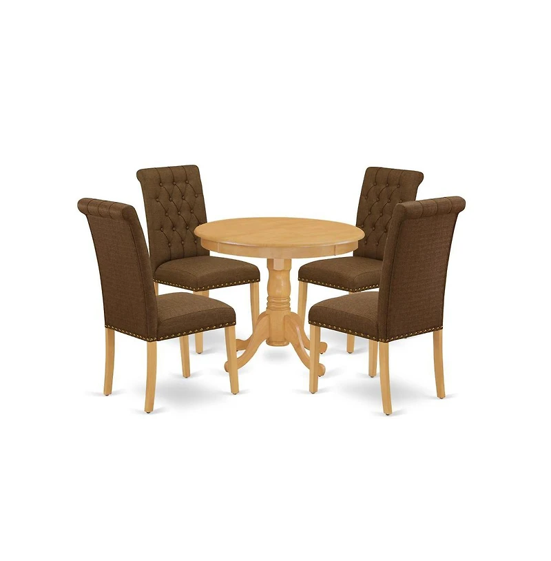 East West Furniture Dining Room Set Oak