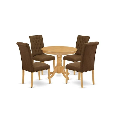 East West Furniture Dining Room Set Oak