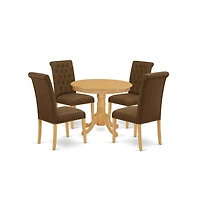 East West Furniture Dining Room Set Oak