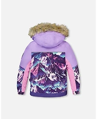 Deux par Girl Two-Piece Play Snowsuit Dark Purple