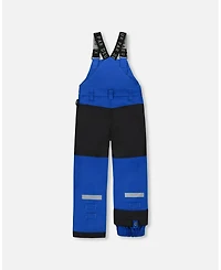 Deux par Toddler Boys Solid Play Overall Snow Bib Blue - Toddler|Child