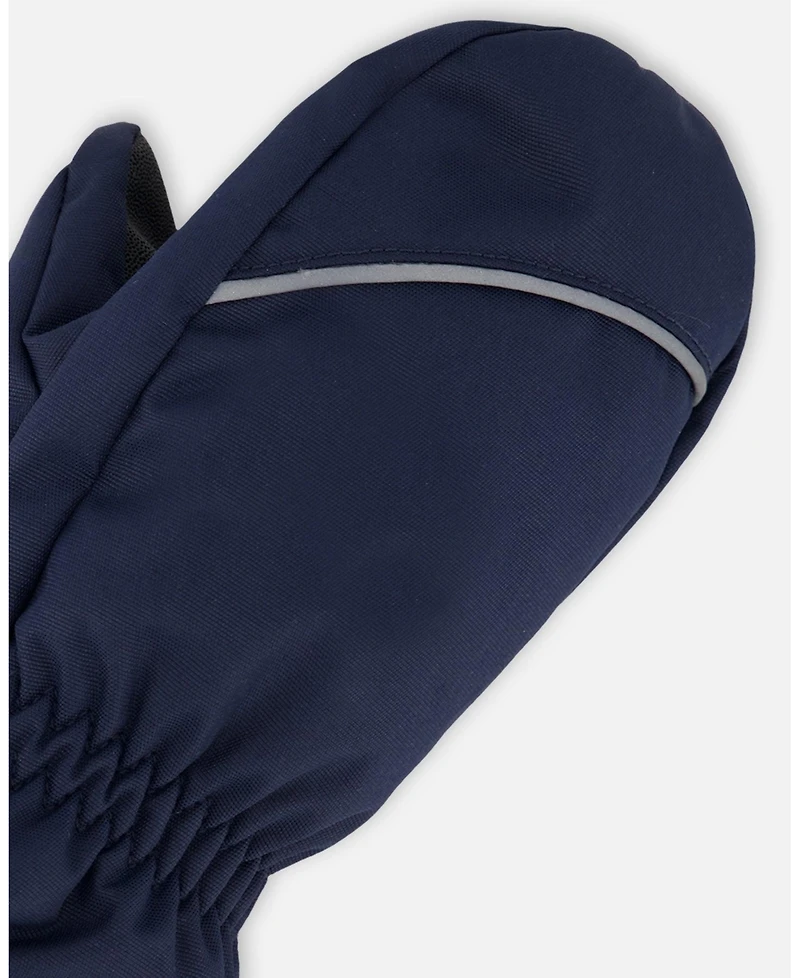 Deux par Kids Unisex Winter Mittens Play Navy Blue