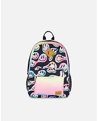Deux par Deux Girl Kids Backpack Smiley Face Girl - Toddler|Child