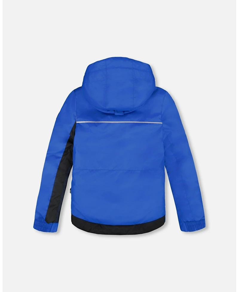 Deux par Big Boys Two-Piece Play Snowsuit with Contrast Jacket Black