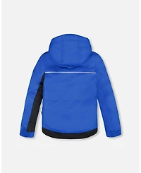 Deux par Big Boys Two-Piece Play Snowsuit with Contrast Jacket Black