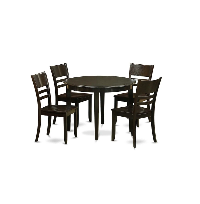 East West Furniture 5 Pc small Kitchen Table and Chairs set-Dining Table and 4 Dining Chairs