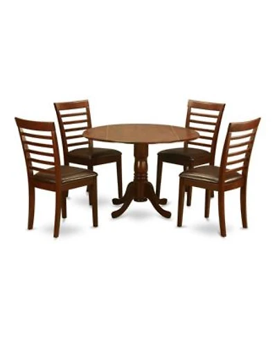 East West Furniture 5 Pc Small Kitchen Table Chairs Set Small Kitchen Table 4 Dining Chairs