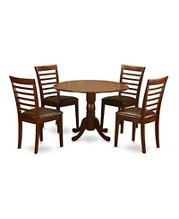 East West Furniture 5 Pc Small Kitchen Table Chairs Set Small Kitchen Table 4 Dining Chairs