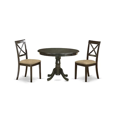East West Furniture 3 Pc Kitchen Table set-Table and 2 Kitchen Chairs