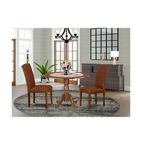 East West Furniture Dining Room Set Mahogany