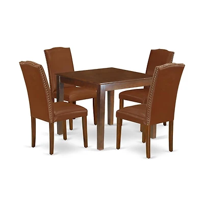 East West Furniture Dining Room Set Mahogany
