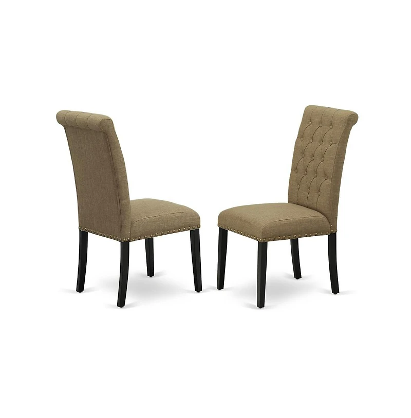 East West Furniture Dining Room Set Black