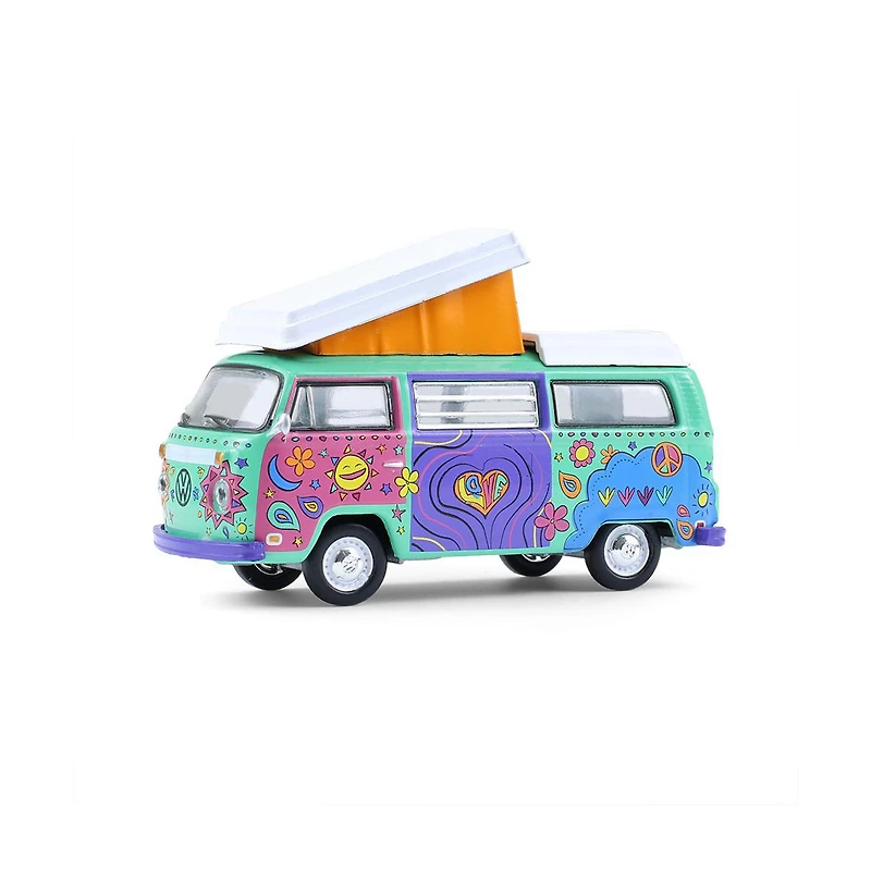 GreenLight 1/64 1973 Volkswagen Type 2 Westfalia Campmobile Music Festival Van