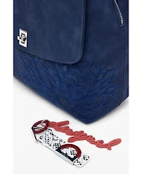 Desigual Women's Small embossed flap backpack