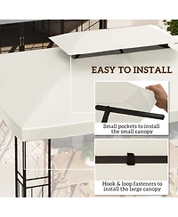 Outsunny 10' x 13' Gazebo Replacement Canopy for 84C-101,