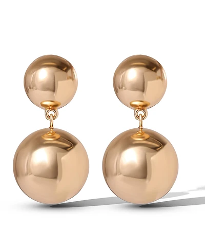 Jessica Simpson Double Ball Drop Earrings