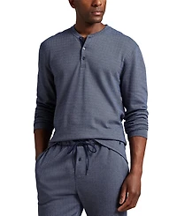 Polo Ralph Lauren Men's Long Sleeve Herringbone Henley Sleep Shirt