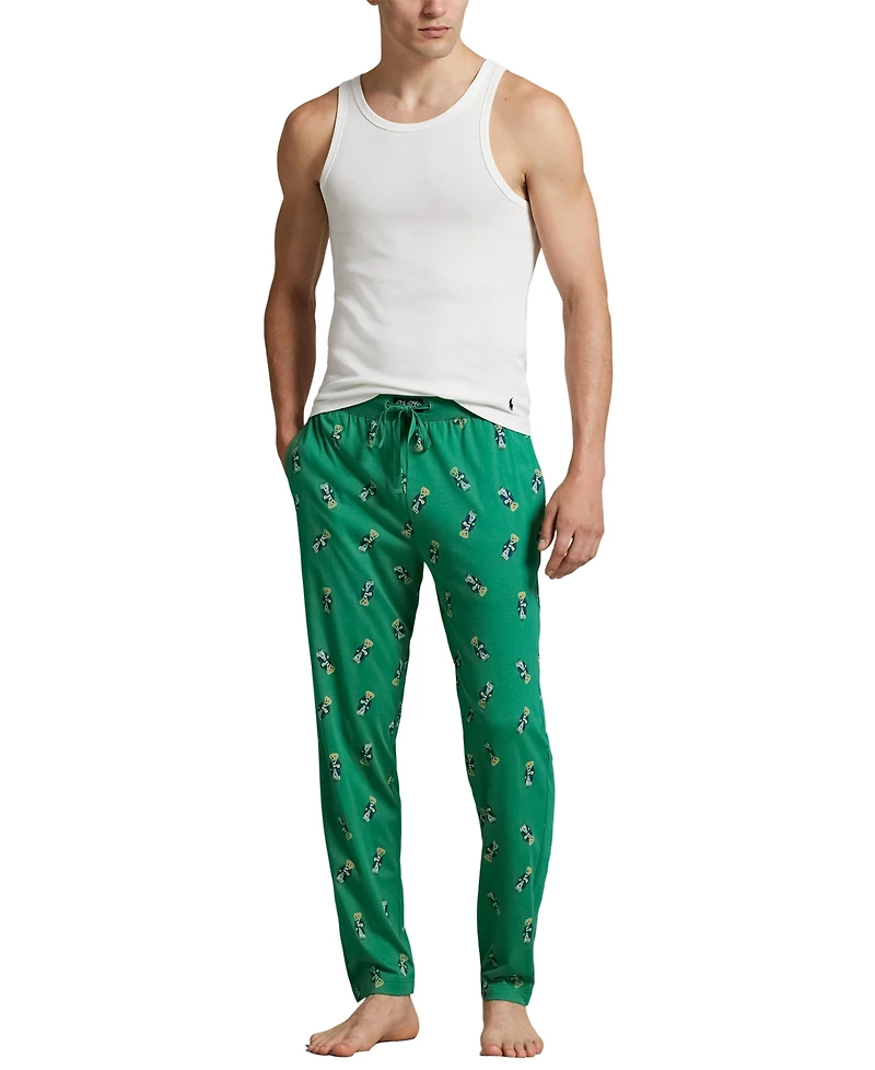 Polo Ralph Lauren Men's Rib Waistband Bear Knit Pajama Pants