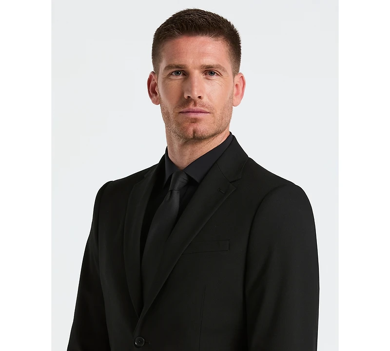 Perry Ellis Men's Dobby Louis Long Sleeve Slim Fit Suit Jacket