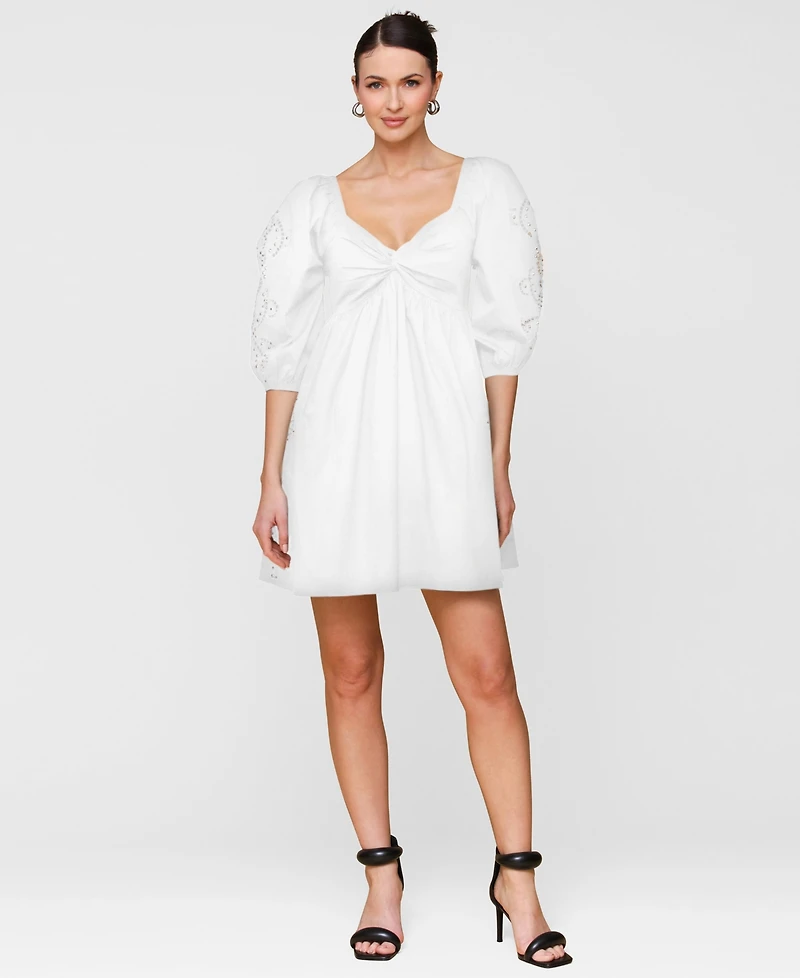 Avec Les Filles Women's Embellished A-Line Dress