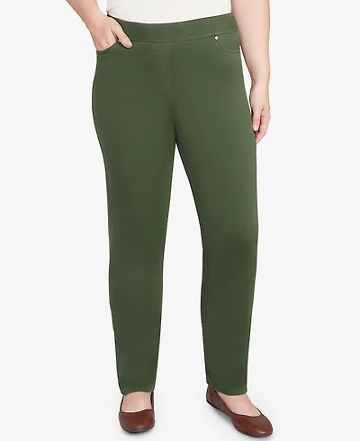 Alfred Dunner Petite Mount Laurel Allure Front Pocket Medium Length Pants