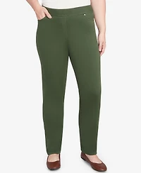Alfred Dunner Petite Mount Laurel Allure Front Pocket Medium Length Pants