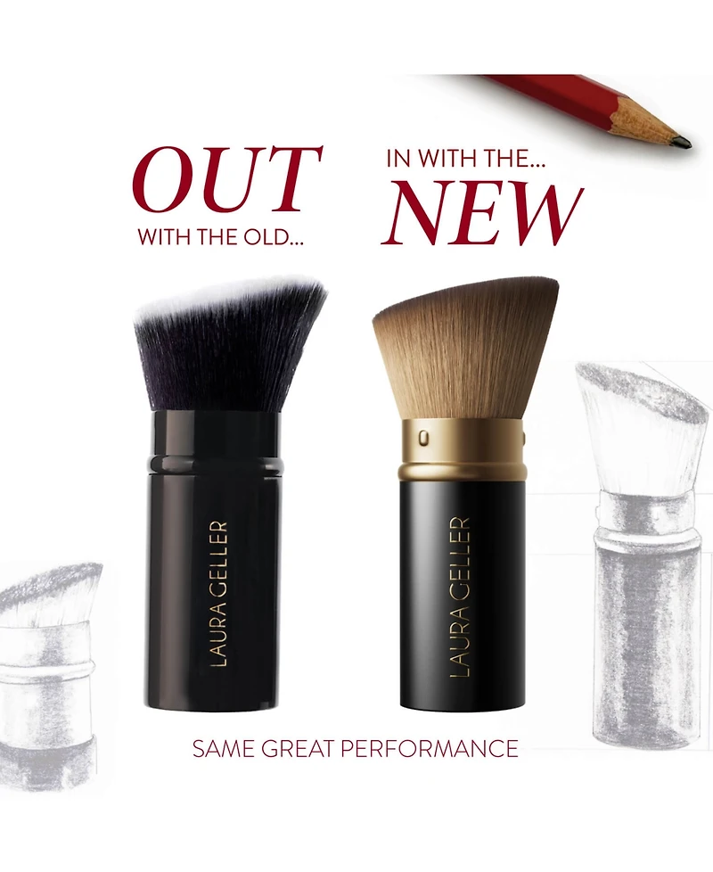 Laura Geller Beauty Retractable Angled Kabuki Brush