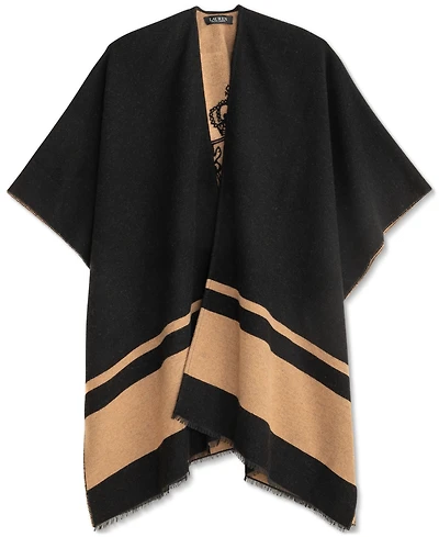 Lauren Ralph Lauren Crest Jacquard Ruana