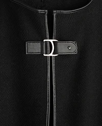Lauren Ralph Equestrian-Buckle Ruana