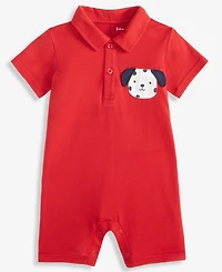 First Impressions Baby Boys Dog-Pocket Collared Sunsuit, Macy's Exclusive