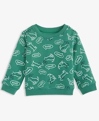 First Impressions Baby Boys Bark Dogs Printed Sweatshirt, Macy's Exclusive