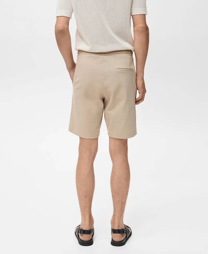 Mango Men's Cotton 8" Bermuda Shorts