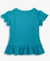 First Impressions Baby Girls Short-Sleeve Solid Rib T-Shirt, Macy's Exclusive