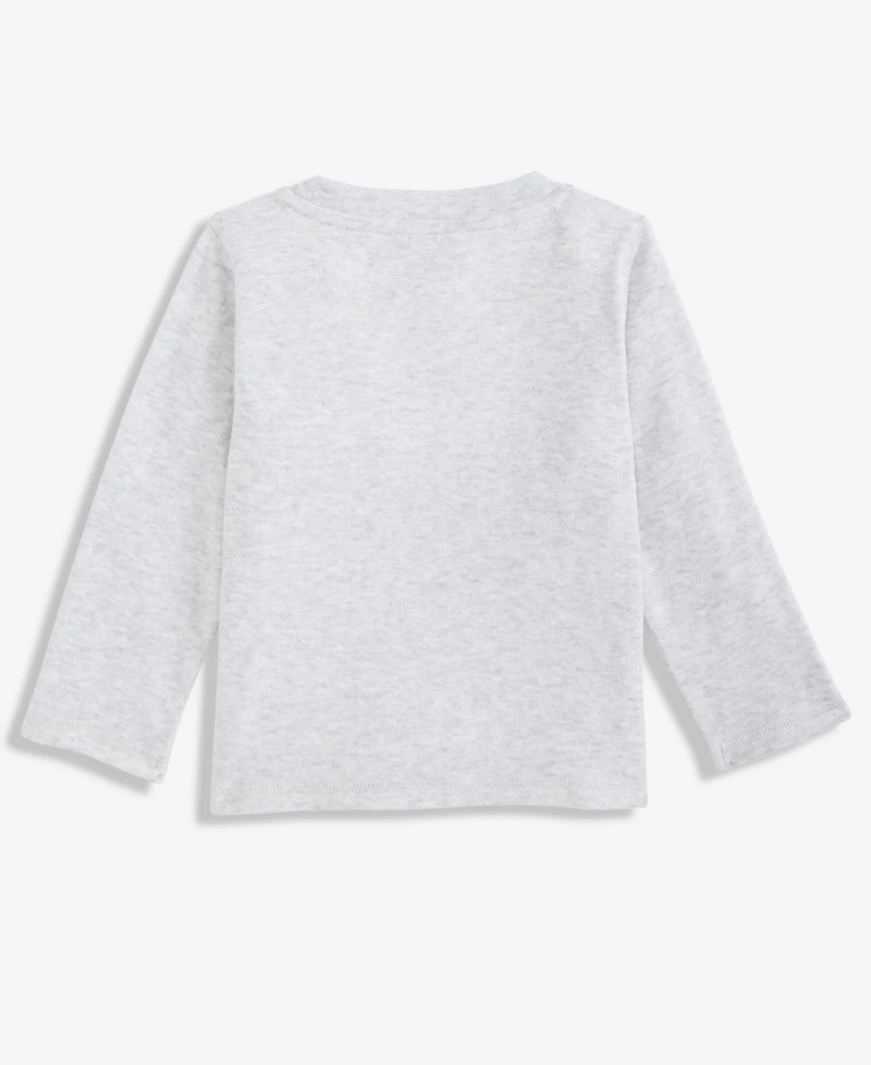 First Impressions Baby Boys Long-Sleeve Let It Snow Sled Dog Graphic T-Shirt, Macy's Exclusive