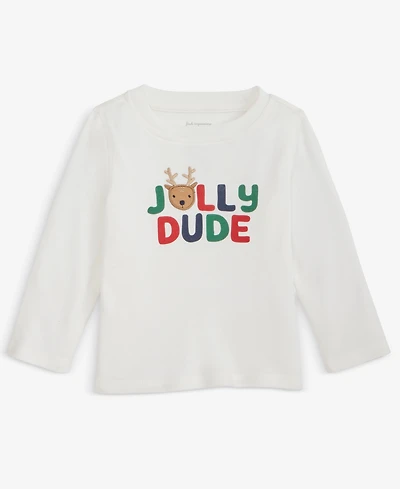 First Impressions Baby Boys Long-Sleeve Jolly Dude Graphic T-Shirt, Macy's Exclusive