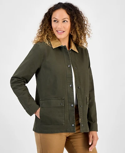 Style & Co Women's Collared Utility Jacket, Macy's Exclusive