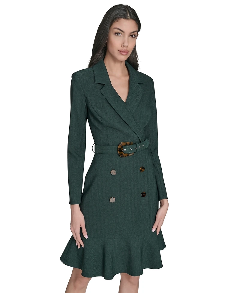 Eliza J Women's Herringbone Jacket Dress