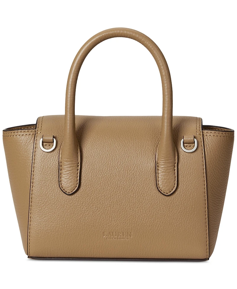 Lauren Ralph Lauren Tanner Small Pebbled Leather Satchel