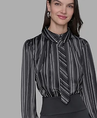 Karl Lagerfeld Paris Women's Collared Shirtdress