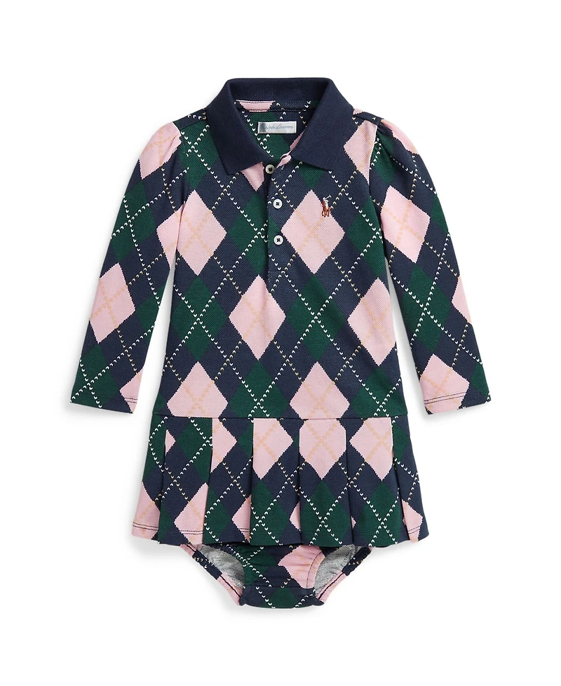 Polo Ralph Lauren Baby Girls Printed Pleated Skirt Dress