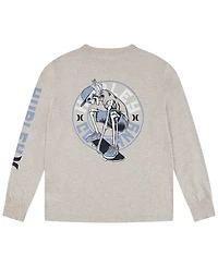 Hurley Big Boys Skelly Skater Long Sleeve T-Shirt